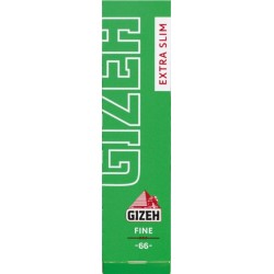 Χαρτάκια Gizeh Πράσινα Extra Slim - Πακέτο 10 τεμαχίων