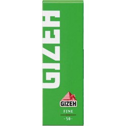 Χαρτάκια Gizeh Πράσινα Fine - Πακέτο 10 τεμαχίων
