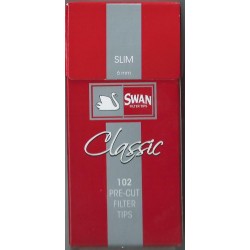 Φιλτράκια Swan Slim (Κόκκινο) - Πακέτο 10 τεμαχίων